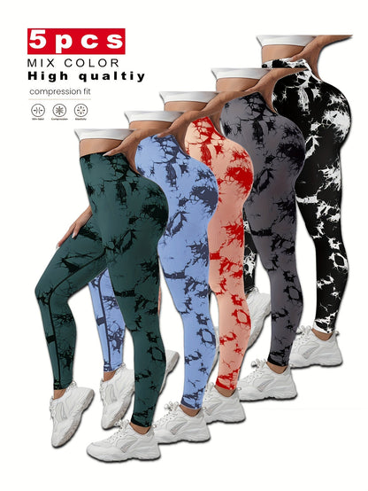 Women's Workout Leggings - 01bk+10ye+11co+13pu+1 Sculpting Detail – view 3