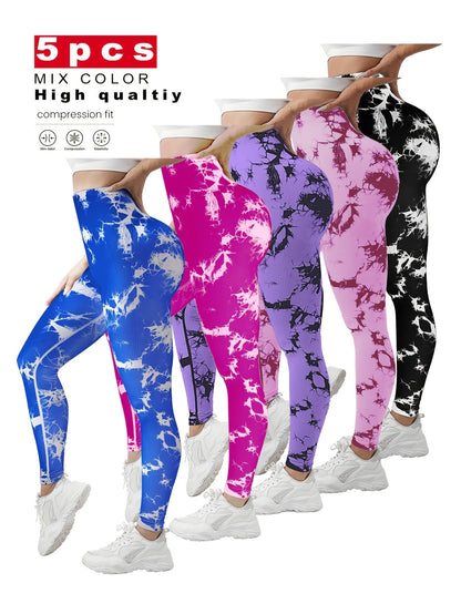 Women's Workout Leggings - 01bk+10ye+11co+13pu+1 Sculpting Detail detail view