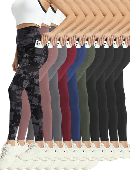 Women's Workout Leggings - 10-Pack High-Waist – view 2