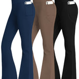3Pcs Black+Blue+Brown