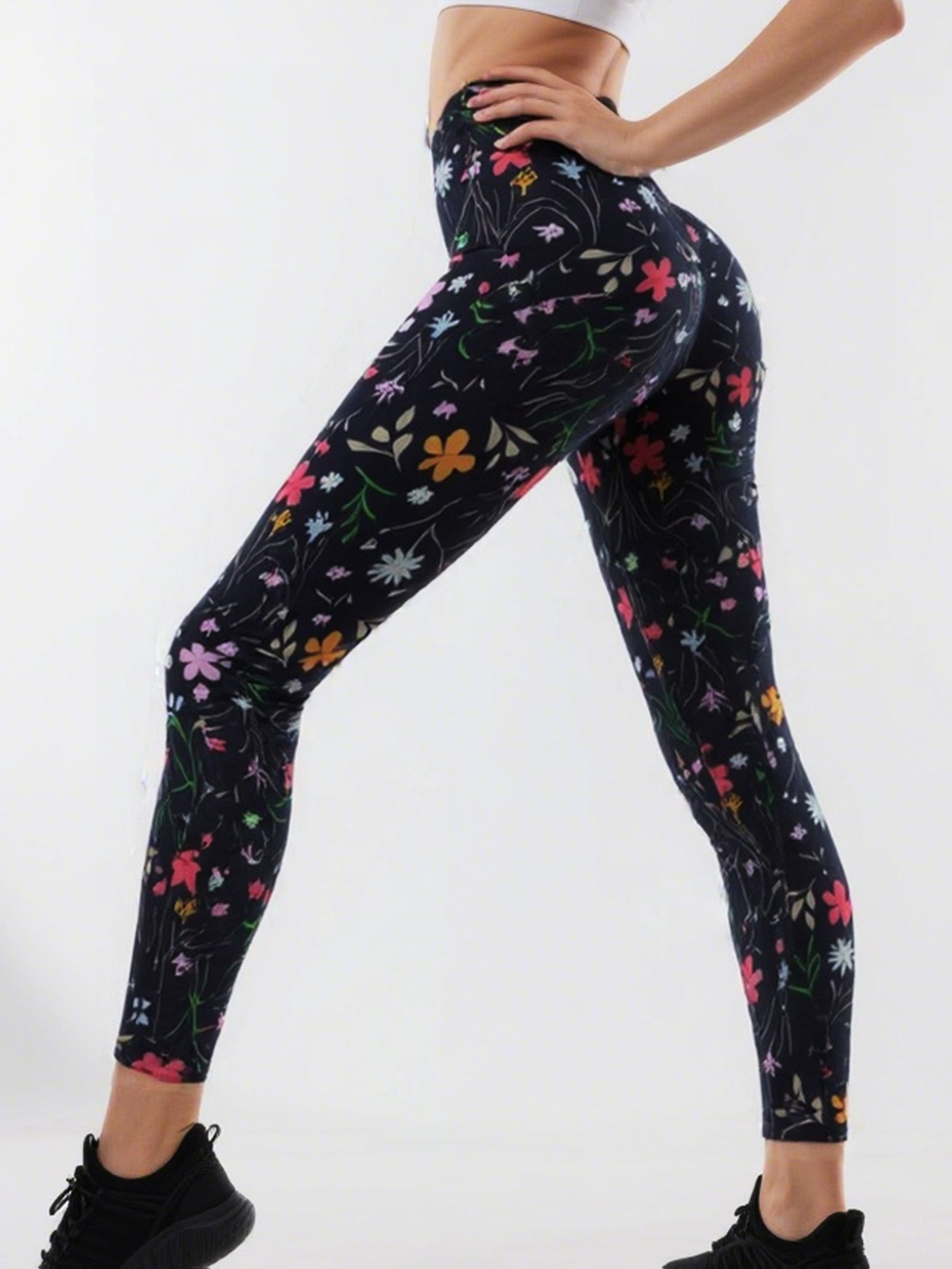 Women's Workout Leggings - 5-Pack Elastic Waist detail view