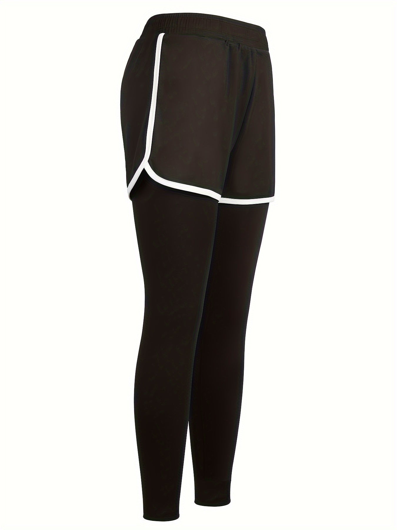 Women's Workout Leggings - Black Pockets detail view