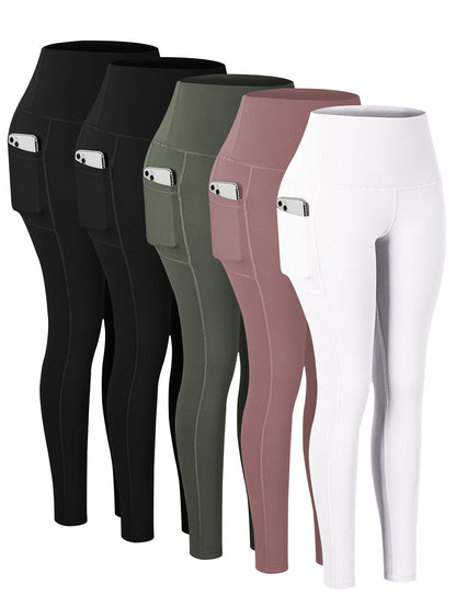 Women's Workout Leggings - Combination Of Four Pockets detail view