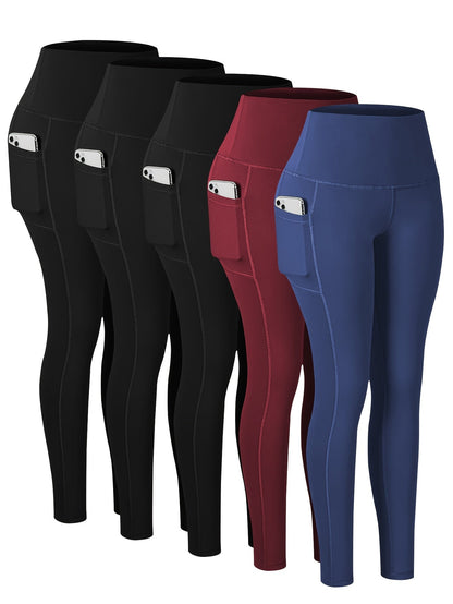 Women's Workout Leggings - Combination Of Four Pockets detail view