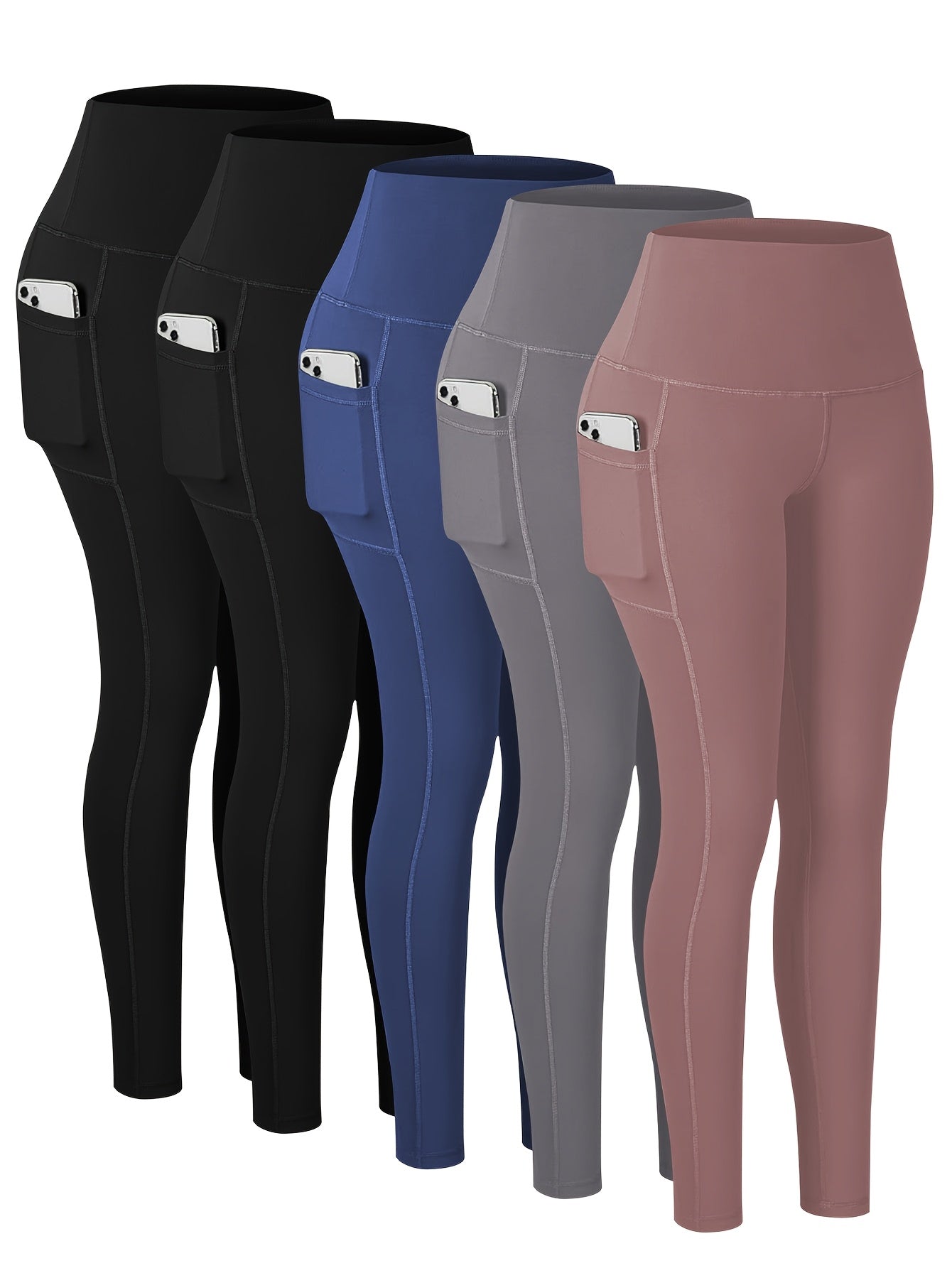 Women's Workout Leggings - Combination Of Four Pockets – view 6