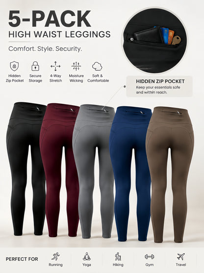 Women's Workout Leggings - Elastic Waist Stretch Fit – main product image