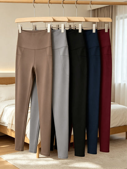 Women's Workout Leggings - Elastic Waist Stretch Fit detail view