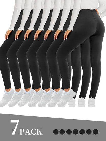 Women's Workout Leggings - Elastic Waist Tummy Control detail view