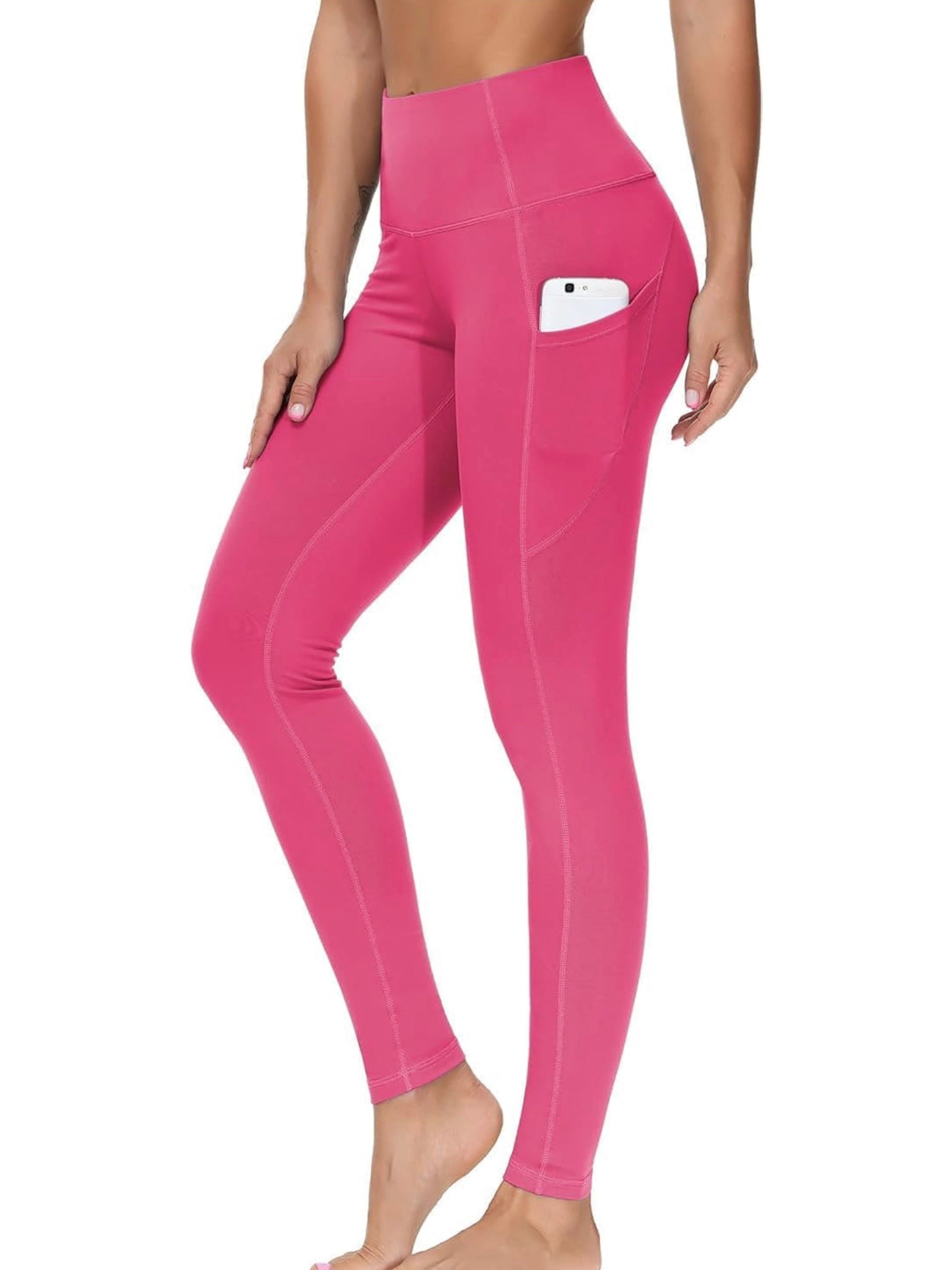 Women's Workout Leggings - Grey Pockets detail view