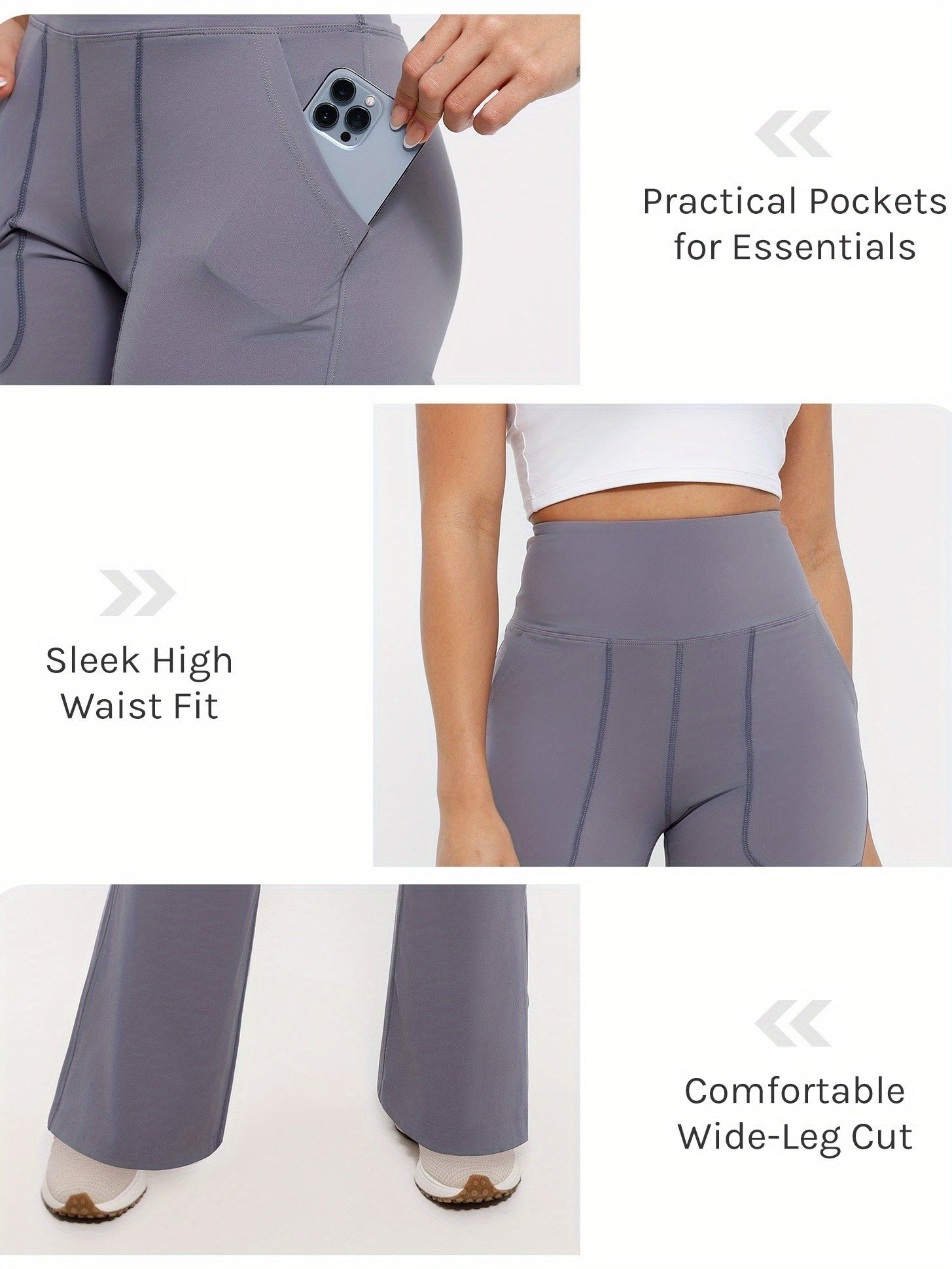 Women's Workout Leggings - High-Waist Deep Pockets – view 5