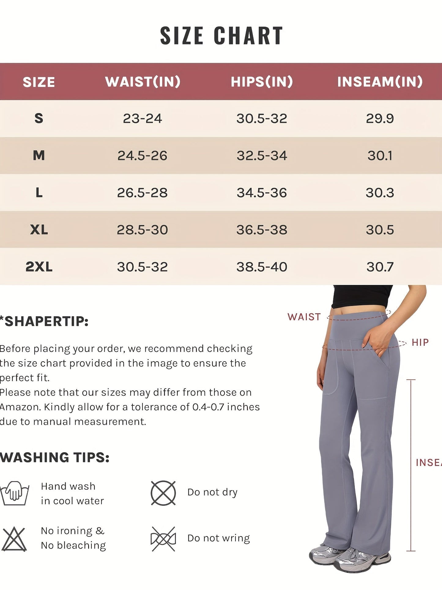Women's Workout Leggings - High-Waist Deep Pockets – view 6
