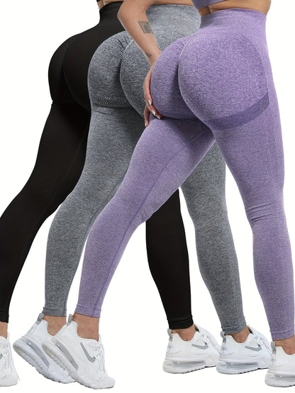 Women's Workout Leggings - High-Waist Geometric Print – Black option – main product image