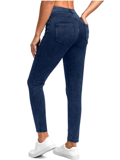 Women's Workout Leggings - High-Waist Pockets detail view