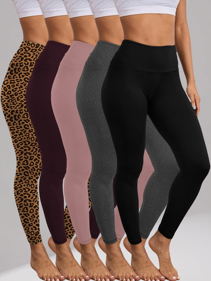Women's Workout Leggings - High-Waist Tummy Control detail view