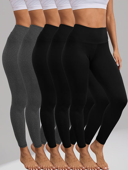 Women's Workout Leggings - High-Waist Tummy Control detail view