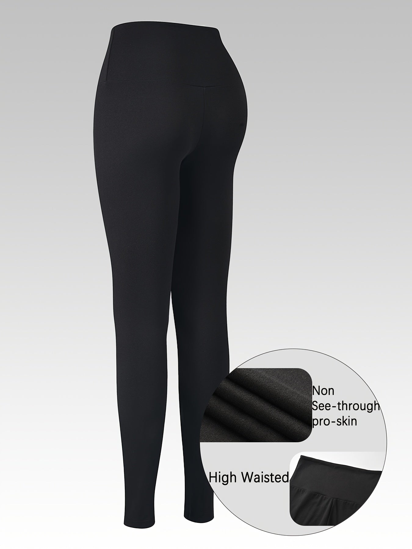 Women's Workout Leggings - High-Waist Tummy Control detail view