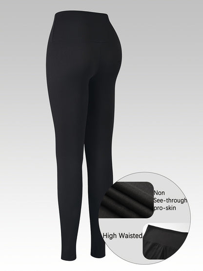 Women's Workout Leggings - High-Waist Tummy Control detail view