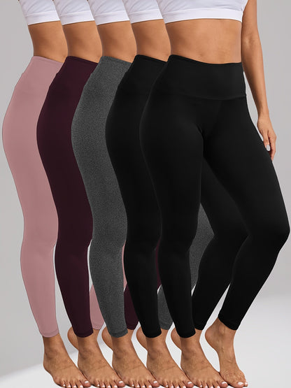 Women's Workout Leggings - High-Waist Tummy Control detail view