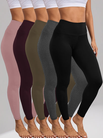 Women's Workout Leggings - High-Waist Tummy Control detail view
