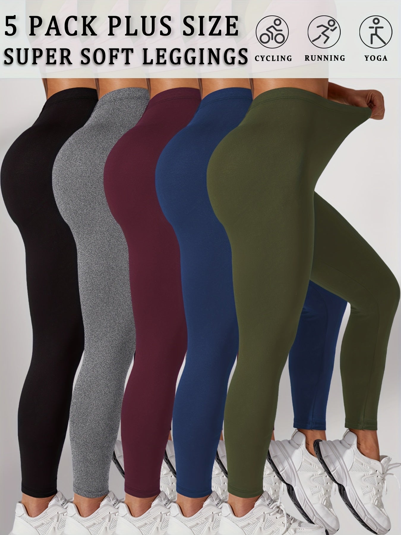 Women's Workout Leggings - Mixed Color - 1 Clean Finish – view 3
