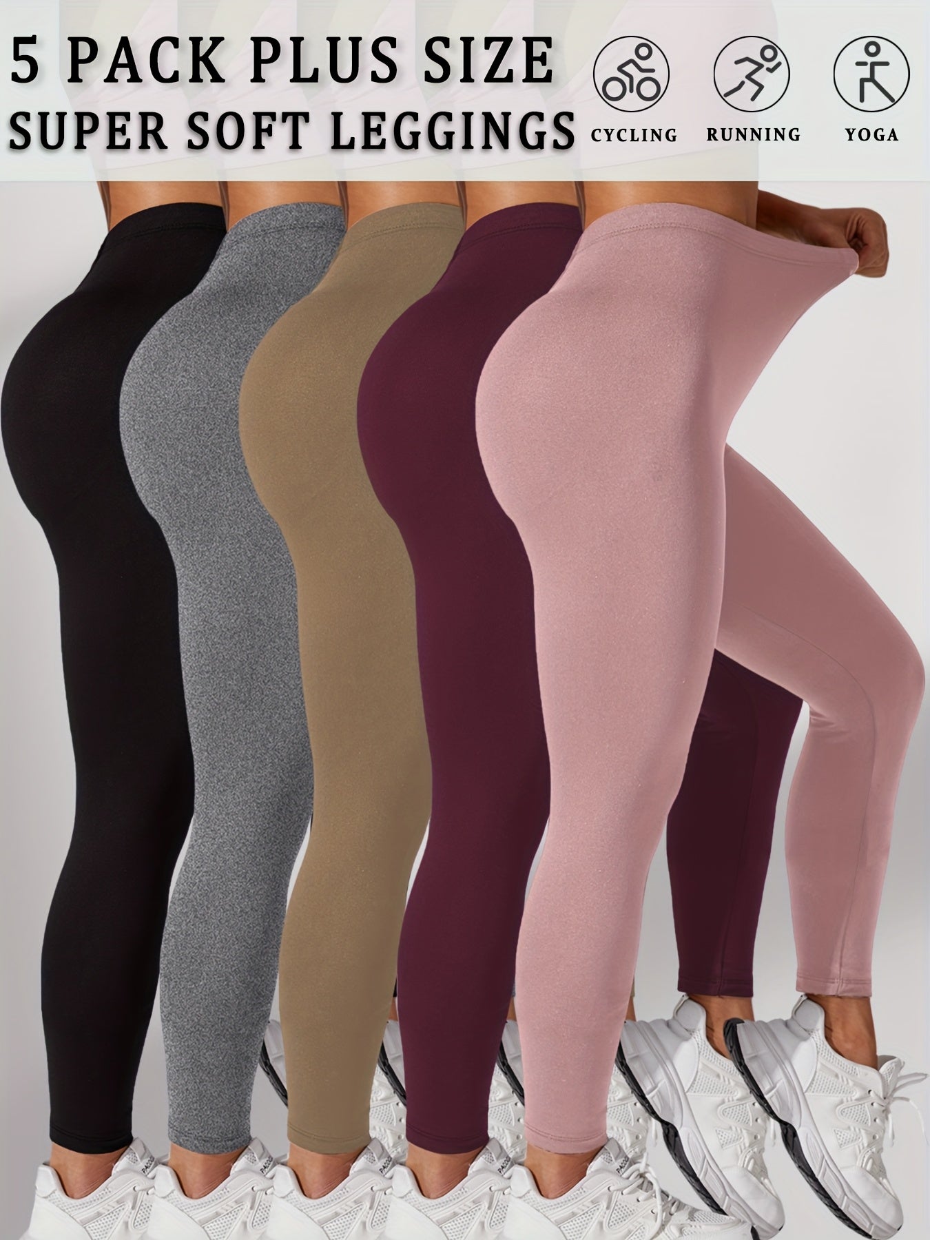 Women's Workout Leggings - Mixed Color - 1 Clean Finish – view 5
