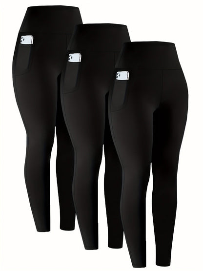 Women's Workout Leggings - Mixed Color 16 Pockets detail view