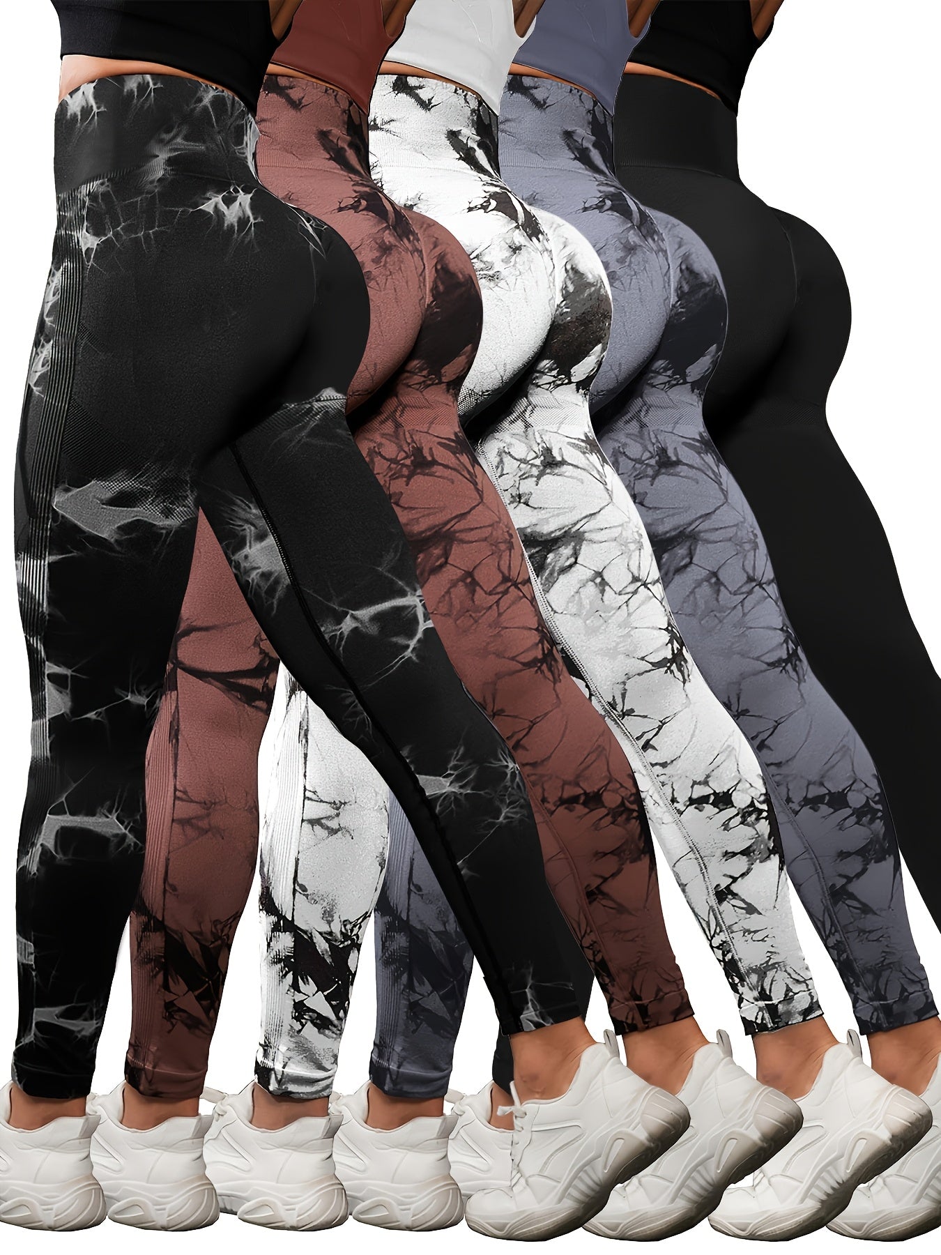 Women's Workout Leggings - Multicolor 1 Tummy Control – main product image