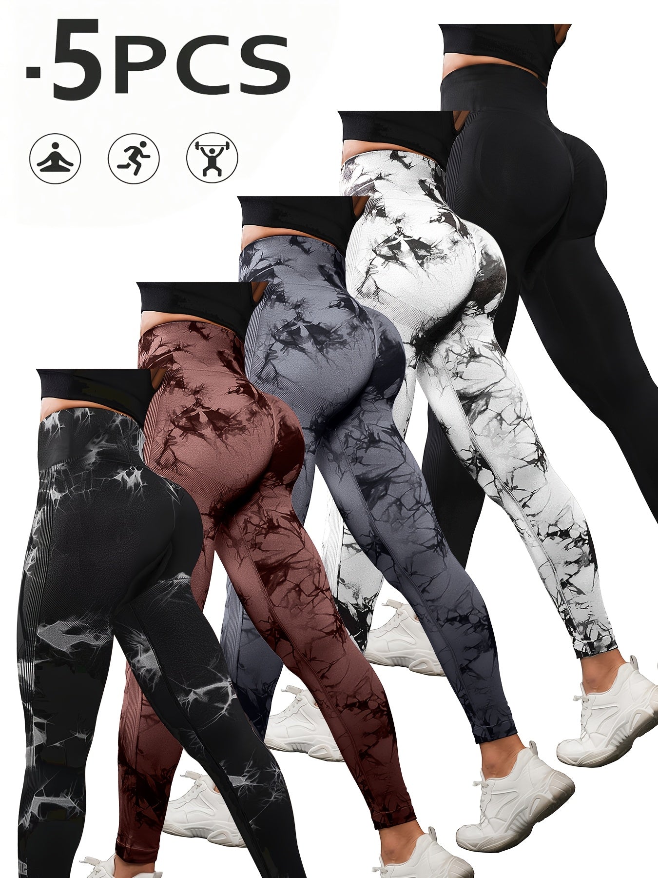 Women's Workout Leggings - Multicolor 3 Clean Finish – view 3