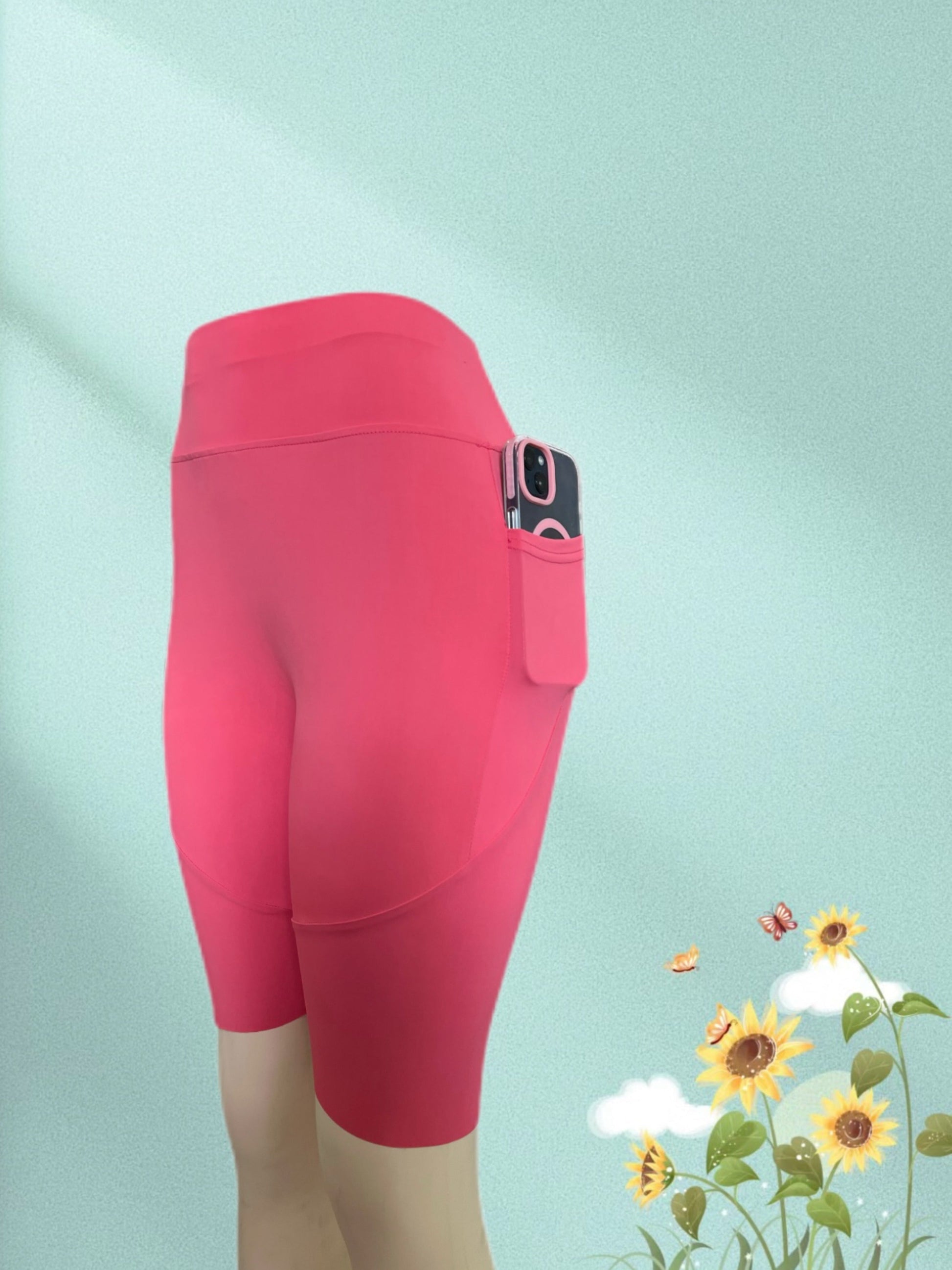Women's Workout Leggings - Pockets Stretch Fit detail view