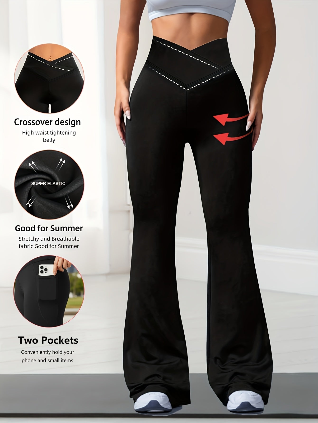 Women's Workout Leggings - Regular Length Style 39 detail view