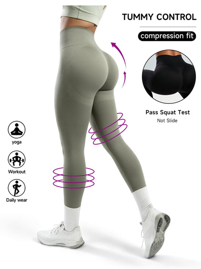 Women's Workout Leggings - Sculpting Detail Stretch Fit detail view