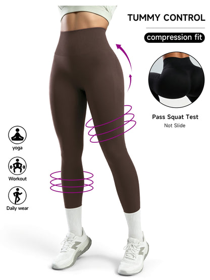 Women's Workout Leggings - Sculpting Detail Stretch Fit detail view
