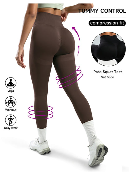 Women's Workout Leggings - Sculpting Detail Stretch Fit detail view