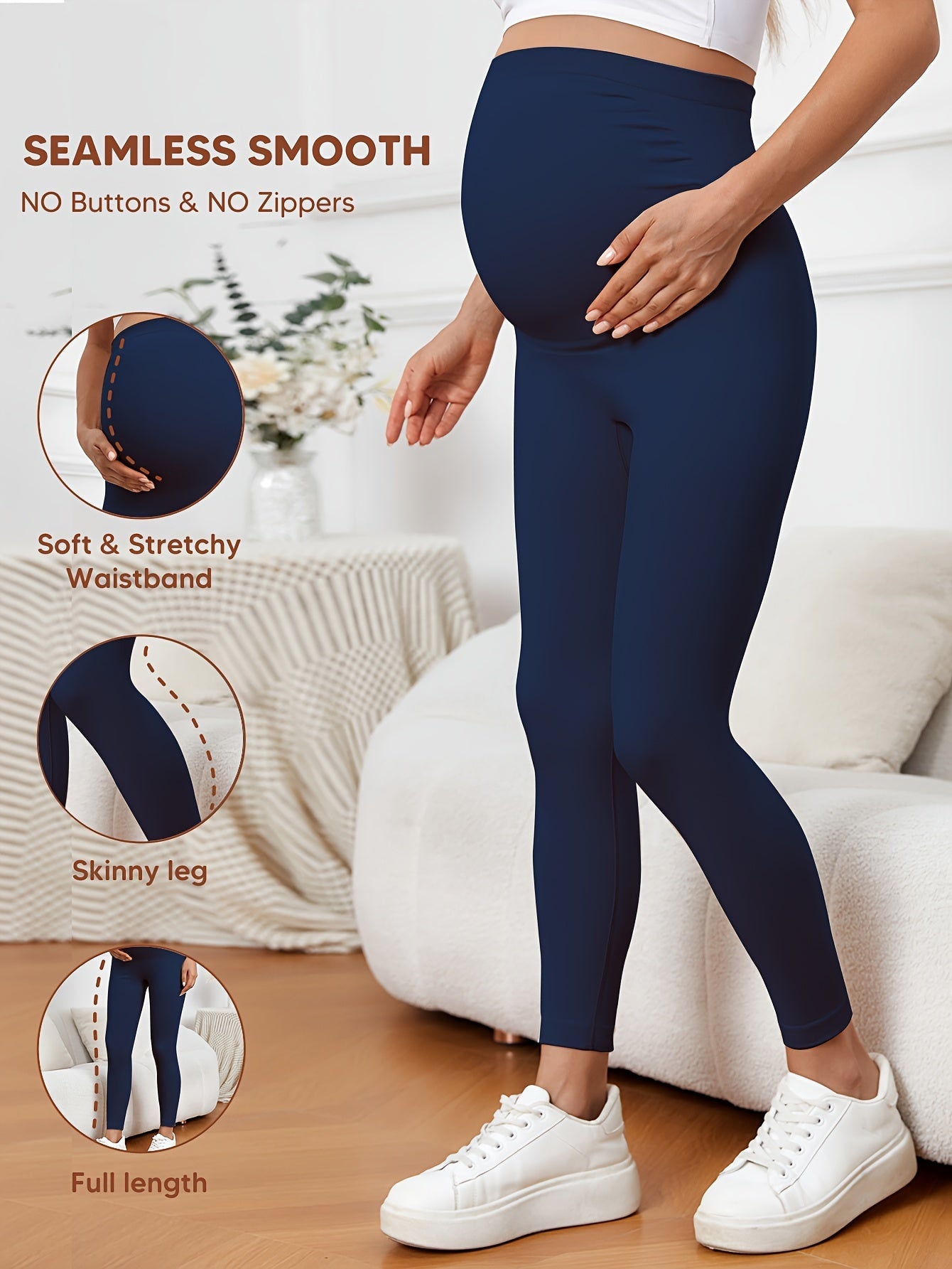 Women's Workout Leggings - Stretch Fit detail view