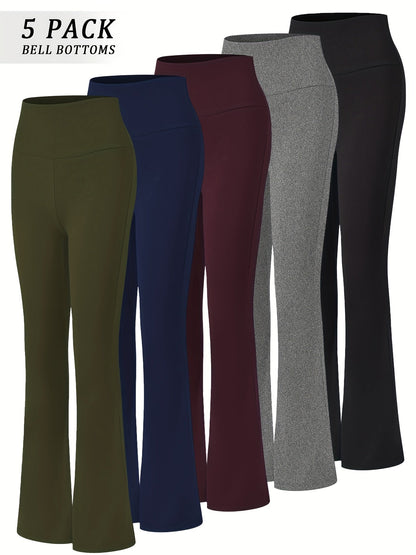 Women's Workout Leggings - Tummy Control Flared Fit detail view