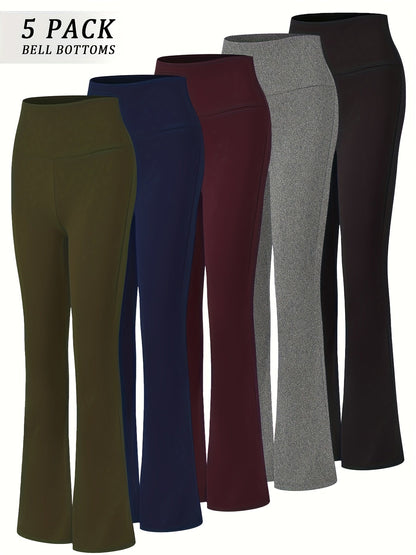 Women's Workout Leggings - Tummy Control Flared Fit detail view