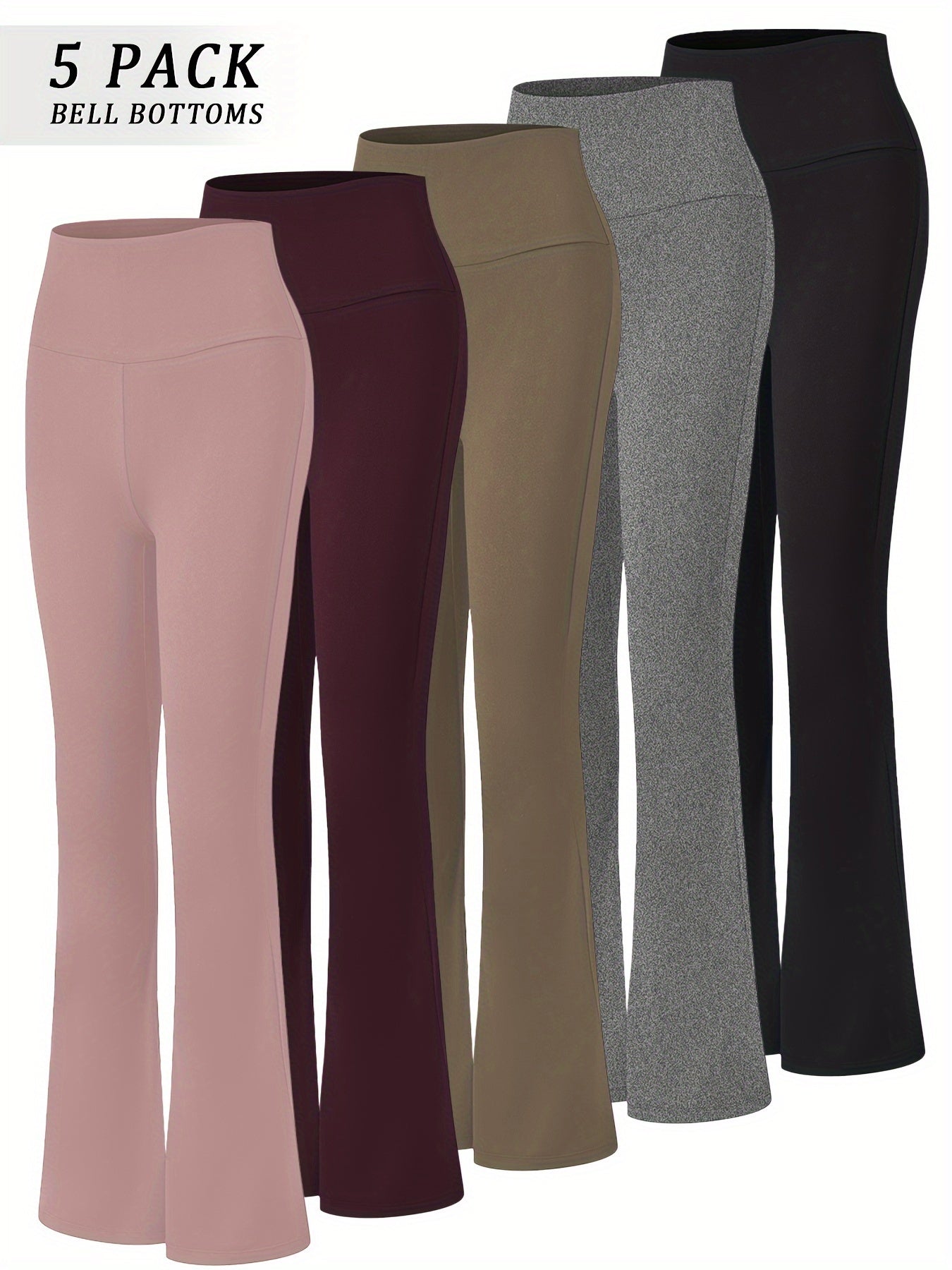 Women's Workout Leggings - Tummy Control Flared Fit – view 6