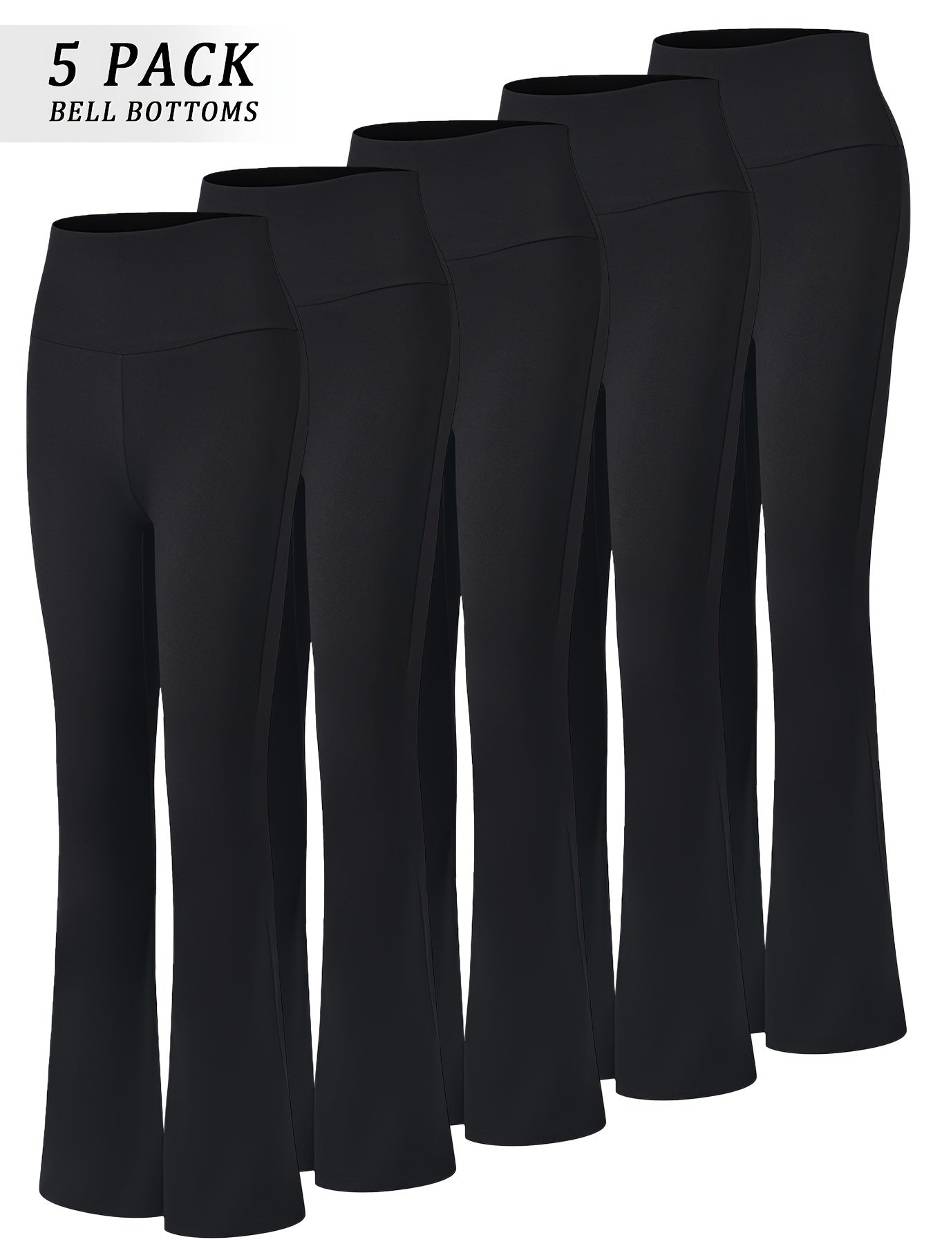 Women's Workout Leggings - Tummy Control Flared Fit detail view
