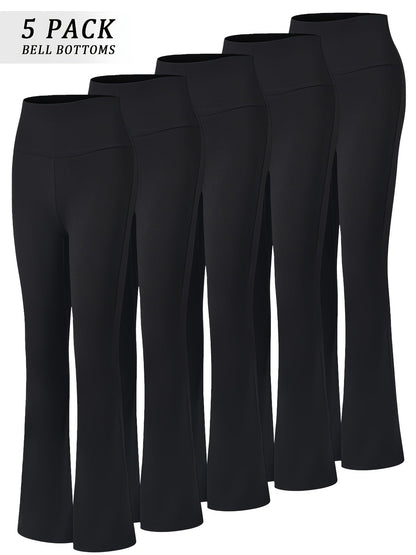 Women's Workout Leggings - Tummy Control Flared Fit detail view