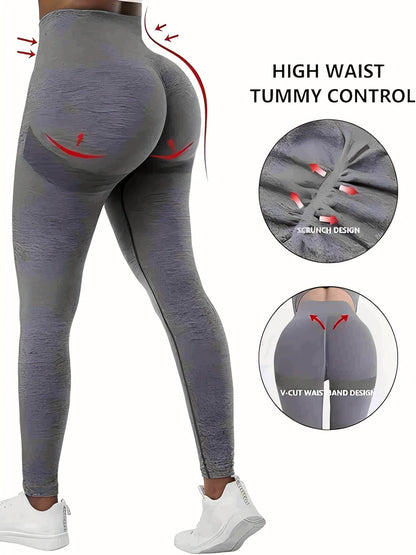 Women's Workout Leggings - Tummy Control Stretch Fit – Black option – main product image