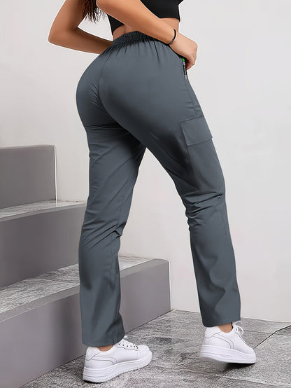 Women's Workout Pants - Drawstring Waist With Pockets 51 detail view