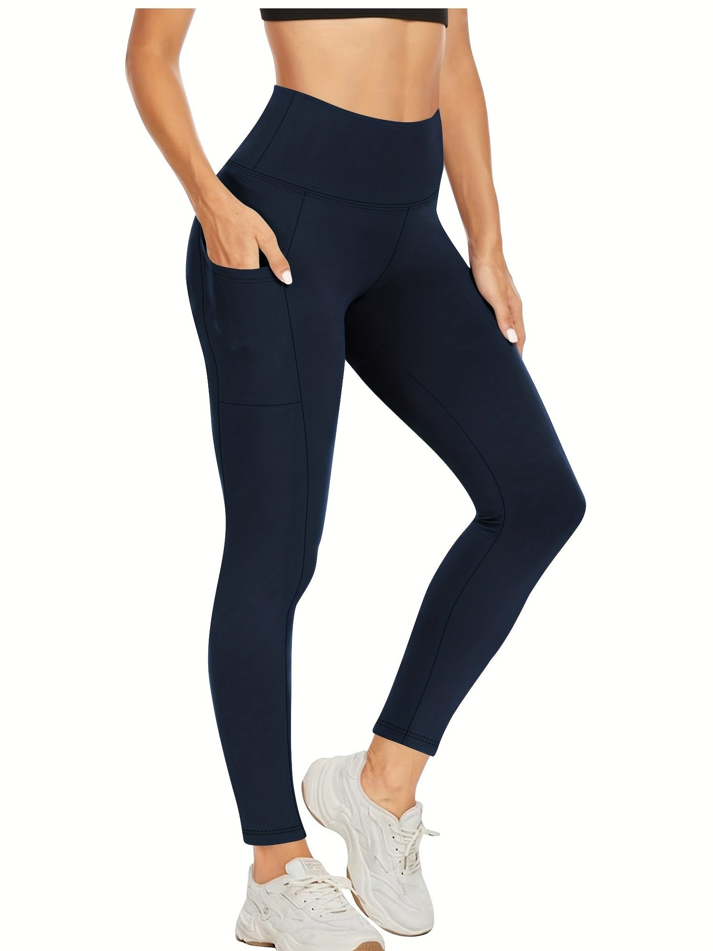 Women's Workout Pants - High Waist – Regular fit detail view
