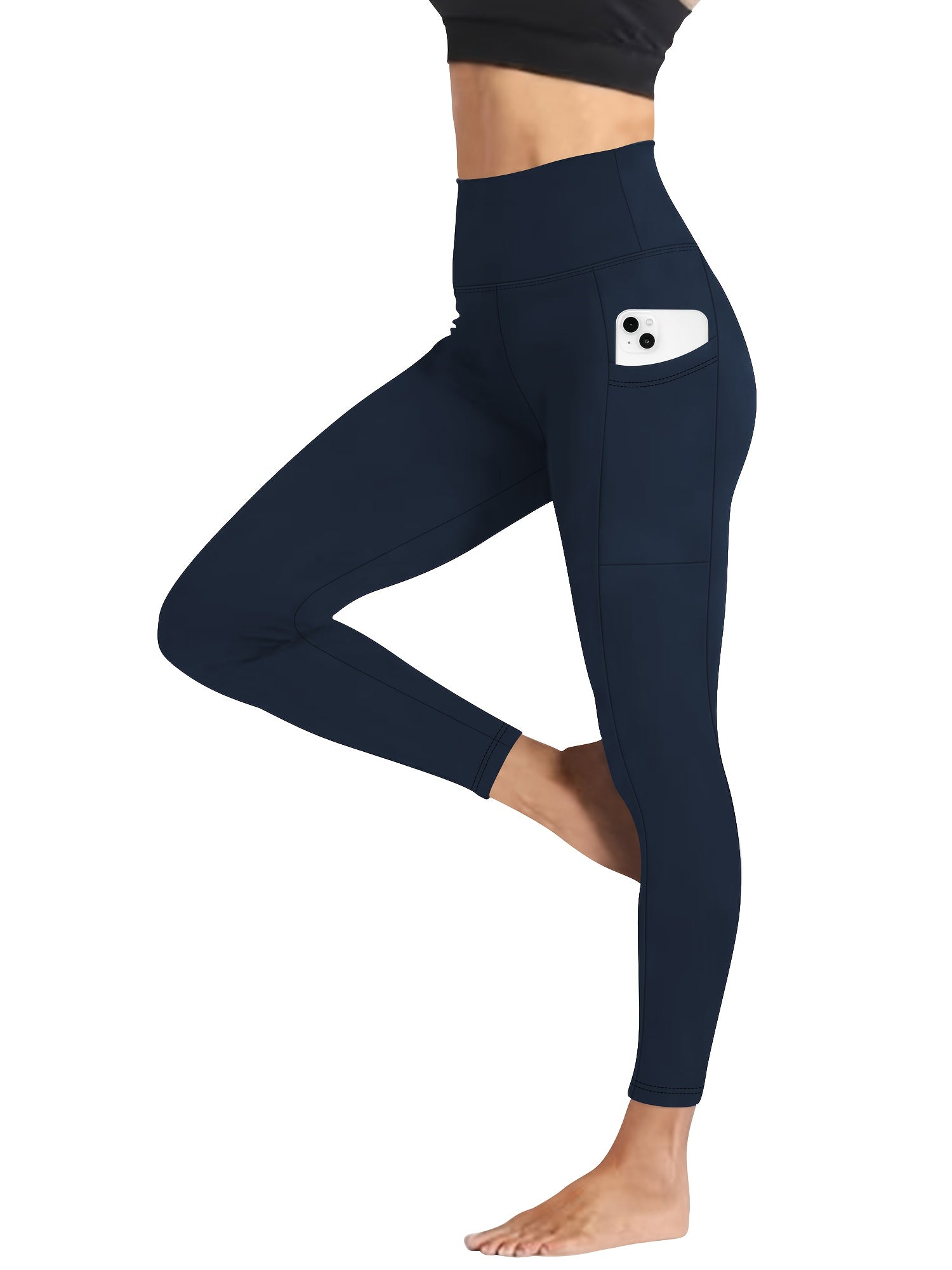 Women's Workout Pants - High Waist – Regular fit detail view