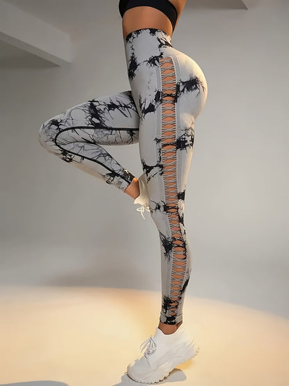 Women's Workout Pants - High Waist – Sizes S–L detail view