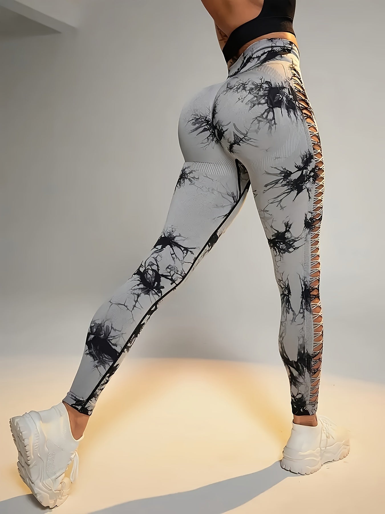 Women's Workout Pants - High Waist – Sizes S–L – Green option – main product image