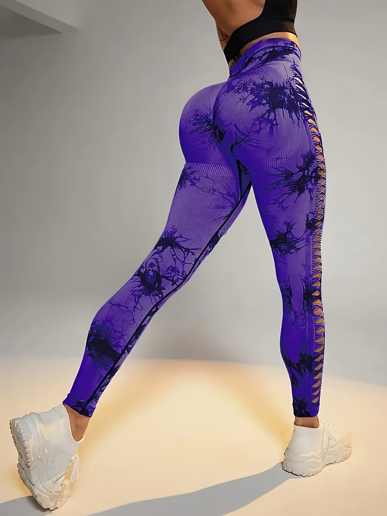 Women's Workout Pants - High Waist – Sizes S–L – Green option – view 7