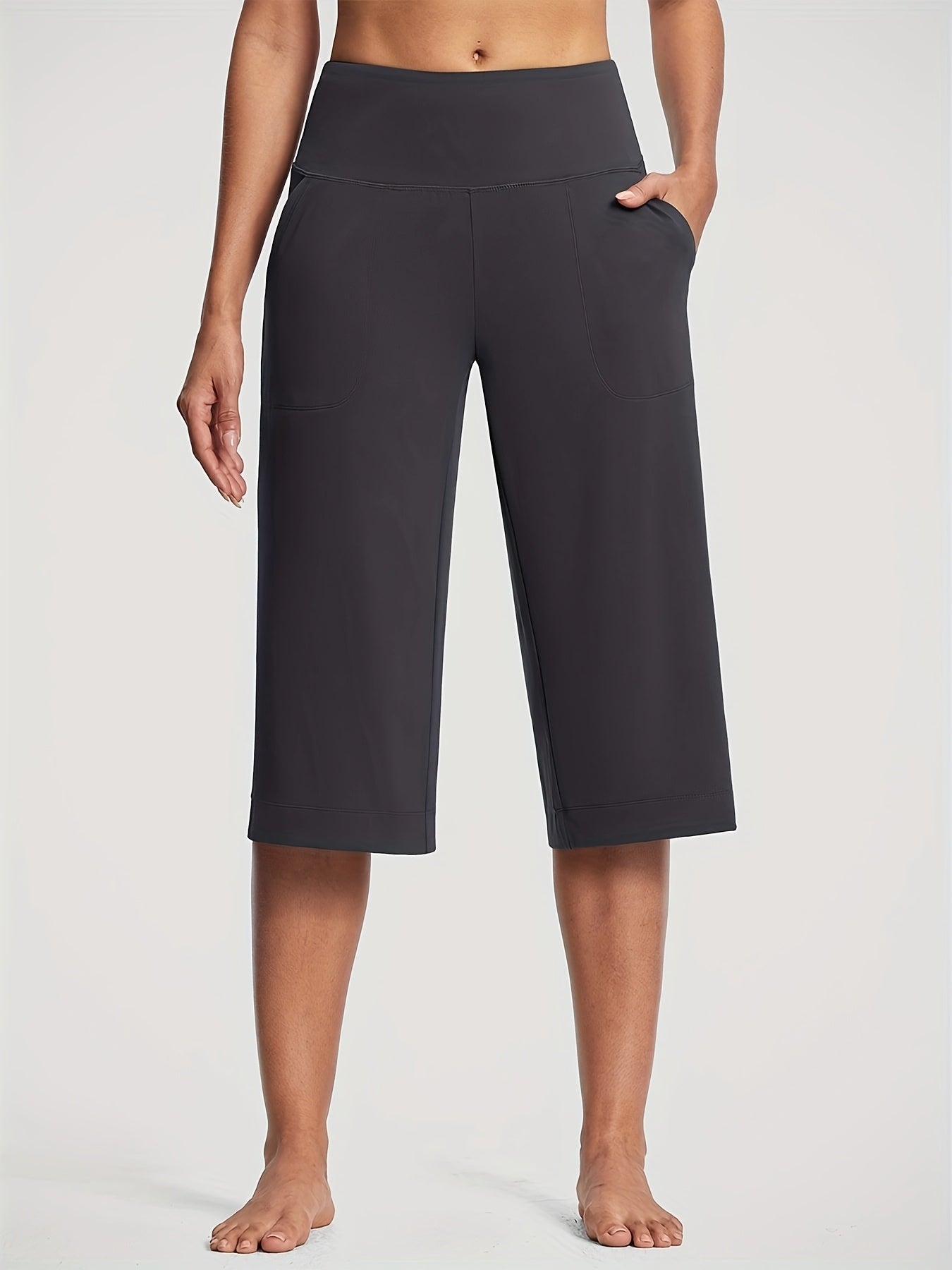Women's Workout Pants - High Waist Wide leg 75 detail view