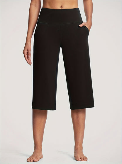 Women's Workout Pants - High Waist Wide leg 75 – White option – view 2