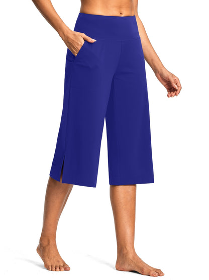 Women's Workout Pants - High Waist Wide leg 75 – White option – view 4