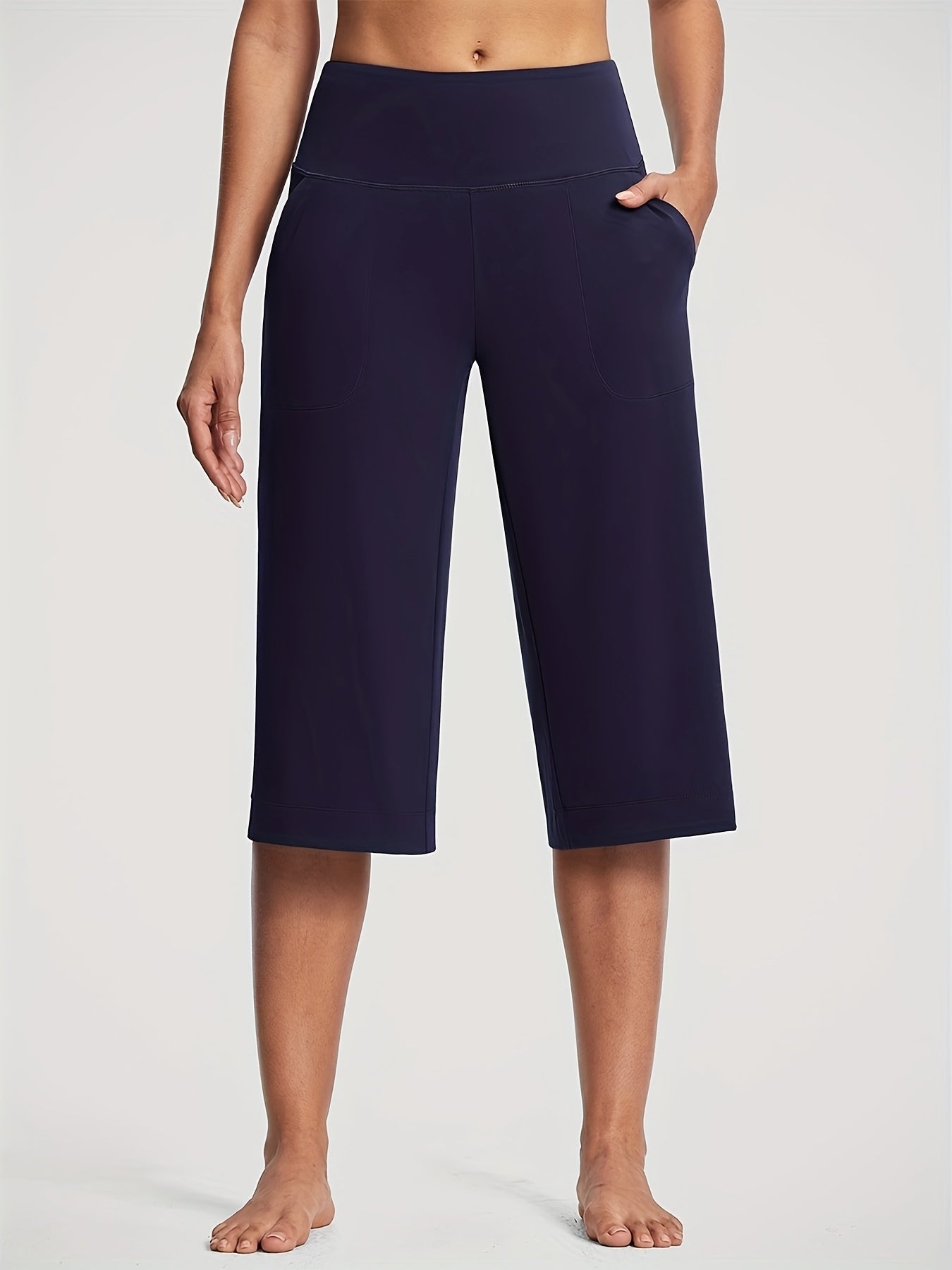 Women's Workout Pants - High Waist Wide leg 75 – White option – view 6
